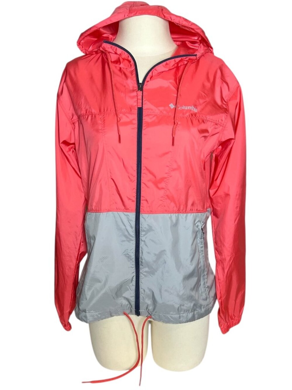 Columbia Rockwell Falls Hooded Windbreaker Full zip jacket size S